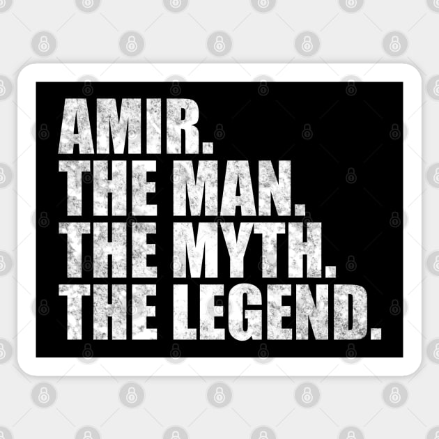 Amir Legend Amir Name Amir given name Sticker by TeeLogic